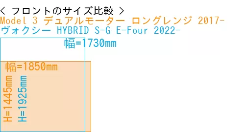 #Model 3 デュアルモーター ロングレンジ 2017- + ヴォクシー HYBRID S-G E-Four 2022-